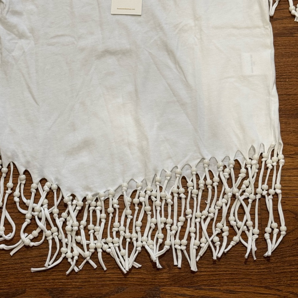 The Westside***White Fringe T-Shirt***XS $145 - Picture 3 of 5